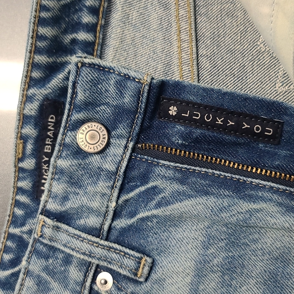 Lucky Brand Patch High Rise Denim Shorts - Picture 8 of 10